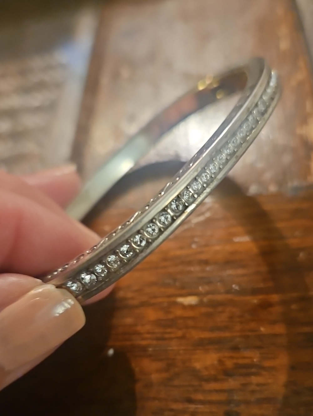 Brighton Hinged Bracelet With Set Cz's
